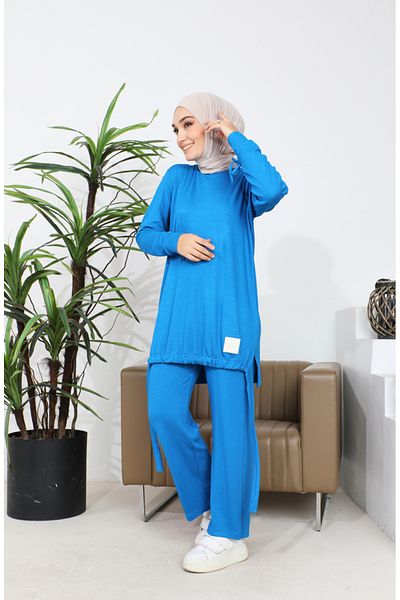 sefamerve 20039-01 Σετ χιτώνα και παντελόνι Saks Camisole