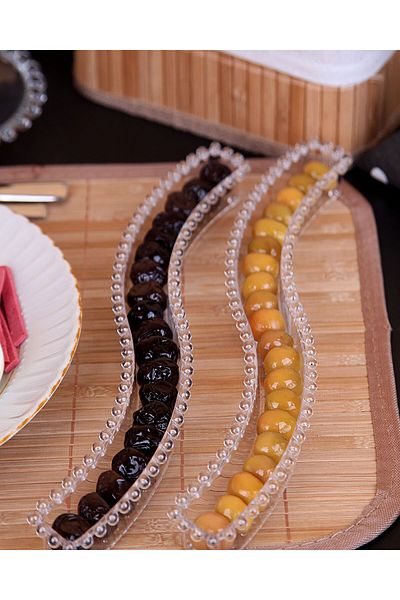 Angoravi Crystal Olive Tray Set of 2