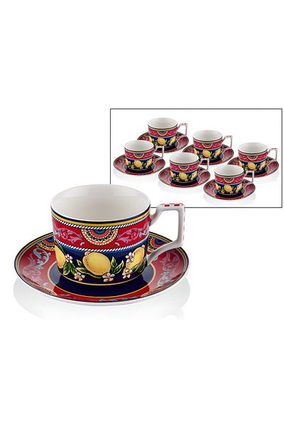 LAMEDORE CITRUS 6-PIECE CAY CUP SET