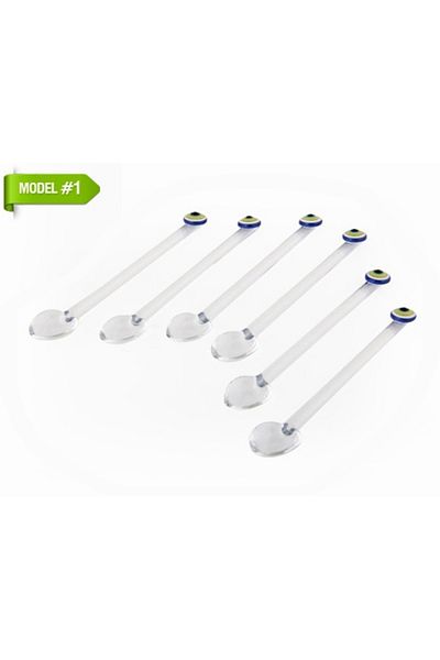 CEKAVE Glass Teaspoon 12 Pieces
