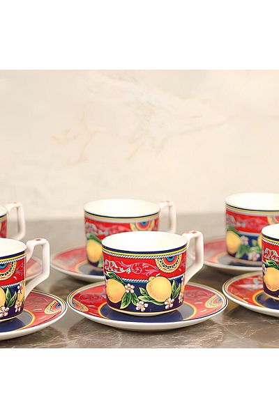 LAMEDORE CITRUS 6-PIECE CAY CUP SET