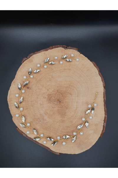 gelinmz Πλήρως χειροποίητο κομψό και κομψό στέμμα γάμου και αρραβώνων και αξε...