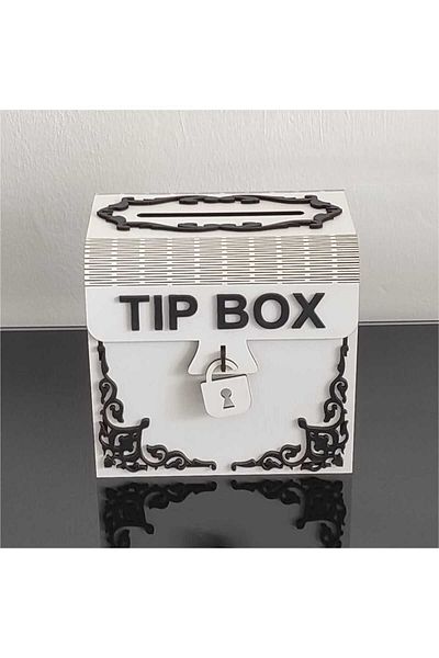 ayt reklam atölyesi White Type Box Piggy Bank And Tip Box Tipbox