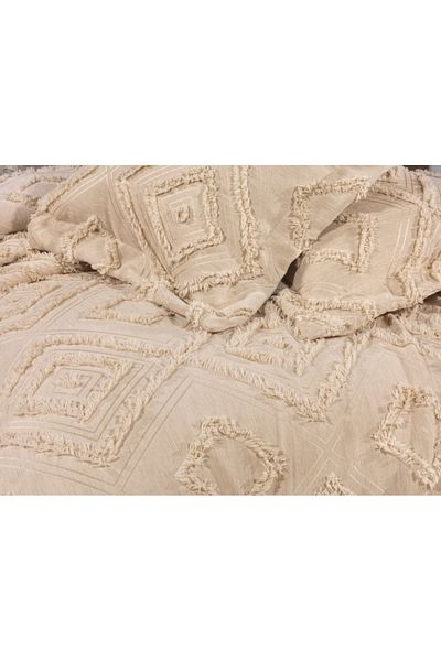 bursa çeyiz Sofia Scandinavian Double Tufted Bedspread 250X260 2 Pillows 50X80