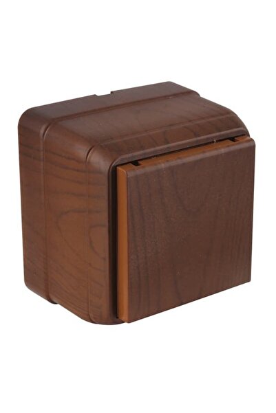 Genel Markalar Mutlusan Sıva Üstü Ceviz Kapaklı Topraklı Priz