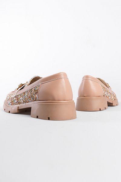 Capone Outfitters Damen-Loafer mit Trak-Sohle und Metallschnalle