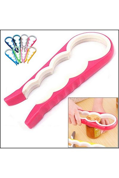 kapsulavm 4 Function Plastic - Silicone Bottle Jar Lid Opening Apparatus