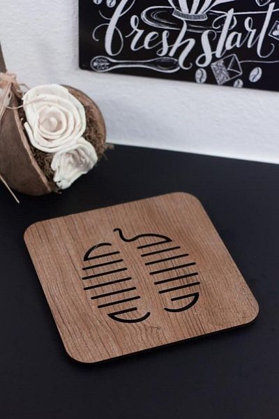Amagood Set of 3 Wooden Coasters