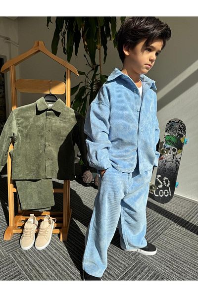 wiizy kids Boy's Style Velvet Set
