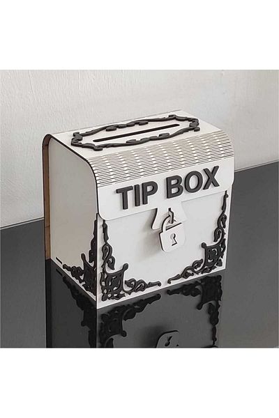 ayt reklam atölyesi White Type Box Piggy Bank And Tip Box Tipbox