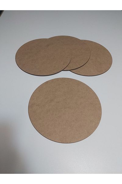 Sözen Home Design Διάμετρος 20 cm 12 τεμάχια Πλάκα Mfd Wood Drolite 2,7 mm (3 mm)