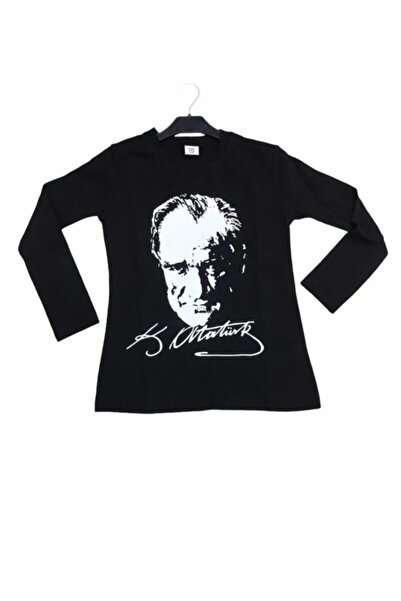 TONTİŞLER BEBEK VE ÇOCUK GİYİM 10 Kasım Siyah Atatürk baskılı Okul,sınıf töre...