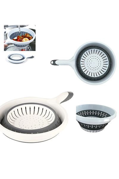 Angoravi Space-Saving Foldable Strainer with Handle 1000 L