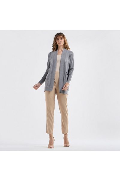 FAV Textured Cardigan With Long Sleeves And Pockets