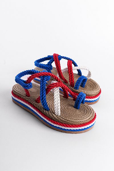 Capone Outfitters Dámske sandále na klinovom podpätku so sťahovacou šnúrkou