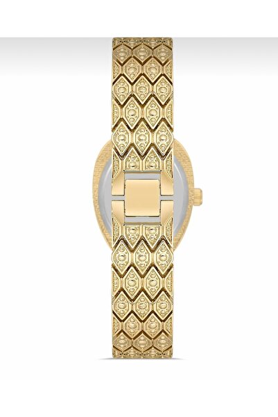 Manu Collection Kadın Gold Taşlı yılan desenli marka saat