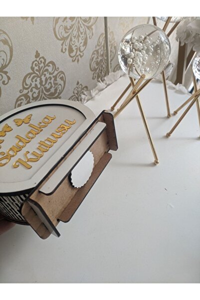 Genel Markalar Bir Parça Tasarım Sadaka Kutusu Ahşap Kumbara