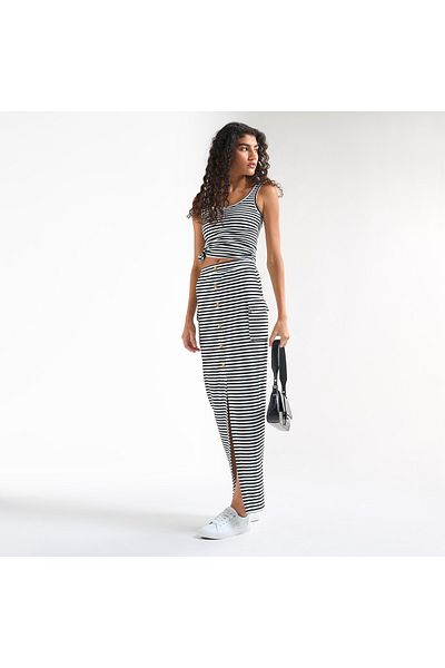 FAV Striped Tank Top with Round Neck