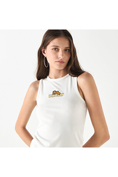 SP Characters قميص داخلي مطرز بطبعة جارفيلد