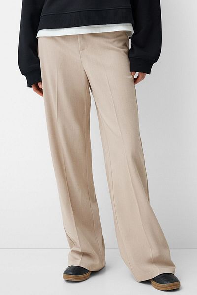 Bershka Wide-leg tailoring trousers