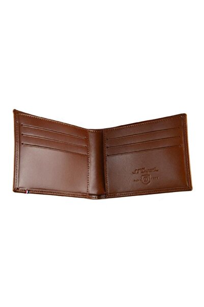 S.T. Dupont Brown Leather Wallet 180100