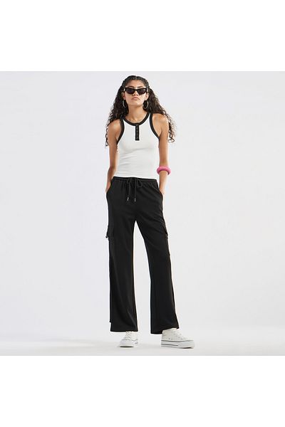 FAV Textured Tank Top with Crew Neck and Racerback