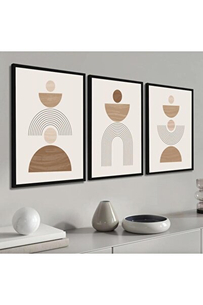 EMYA HOME Εκτύπωση σε καμβά με αφηρημένα σχέδια με ξύλινο πλαίσιο