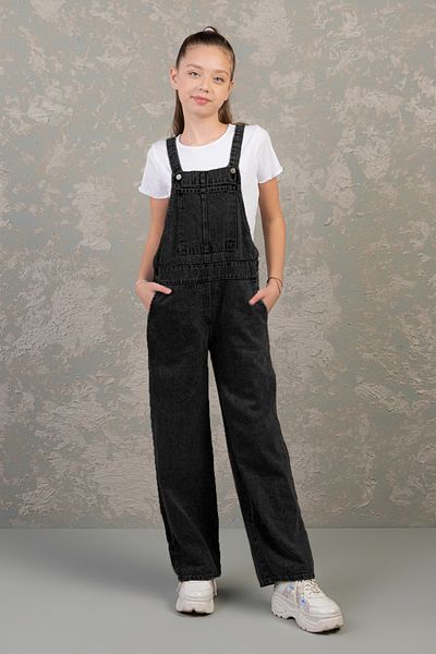 DMB BOYS & GIRLS Comfortable Wide Leg Pocket Denim Salopet Jean Girls Jumpsuit