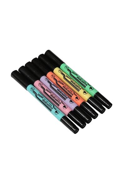 Polin Cg-123 Double Ended Highlighter Set 6 Colors
