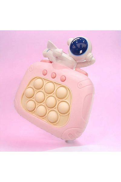 Ledarmy Pink Pop It Decompression Toy - Light Color Anti-Stress Game, for Kid and Adult