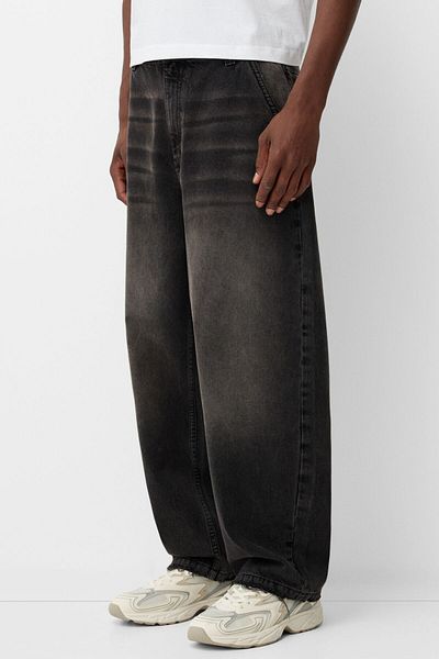 Bershka Faded-effect skater fit jeans