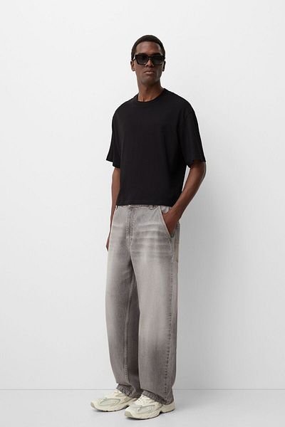 Bershka Faded-effect skater fit jeans