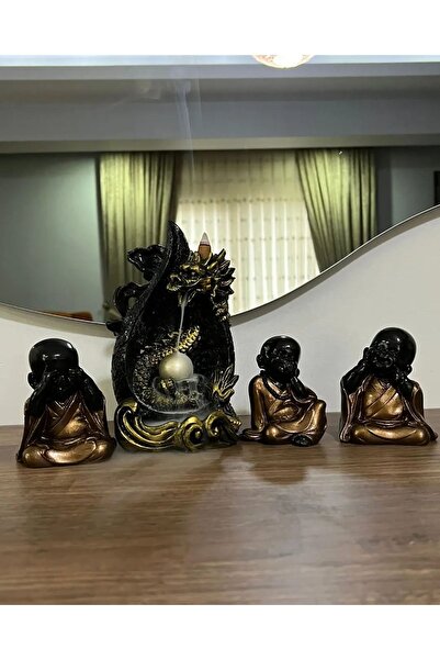 TAŞDEVRİLIFE Ejderha Geri Akış Tütse Ve Görmedim Duymadım Bilmiyorum Buda seti