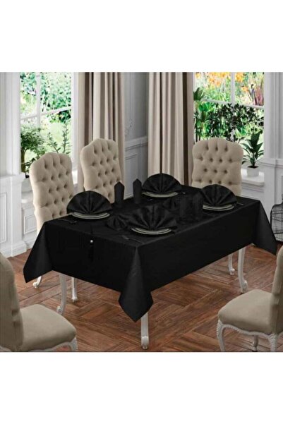 bursa çeyiz Black Colber Tablecloth Set