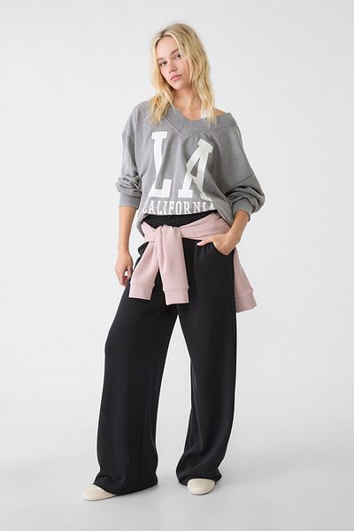 Stradivarius Soft-touch palazzo trousers