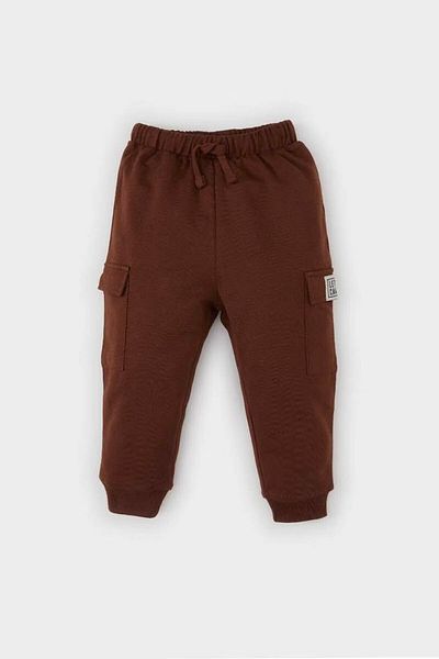 DeFacto Baby-Jungen-Jogginghose – Etikett bedruckt, elastische Taille, Cargotasche – D5645a524wn