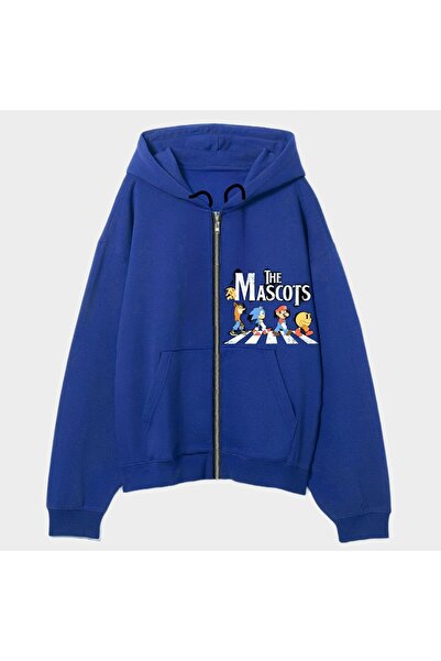 MAYDAY CULTURE سترة صوفية بسحاب للجنسين من سونيك بيكاتشو ماريو