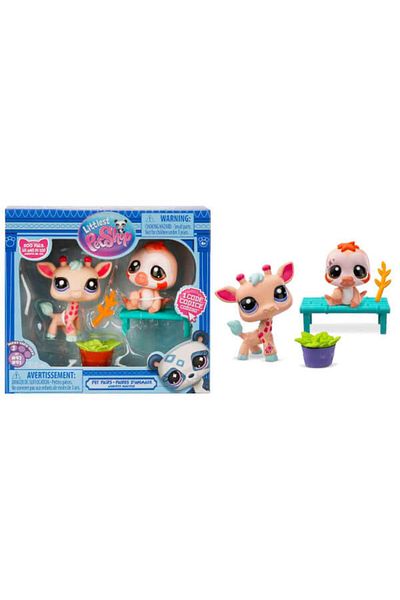 Sunman Littlest Pet Shop Minis 2-Piece Figure Set S2 S 00000620   Giraffe and Sloth