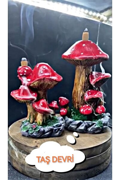 TAŞDEVRİLIFE Mantar Tütsülük Geri Akışlı Dönüşümlü Kırmızı 2 Adet