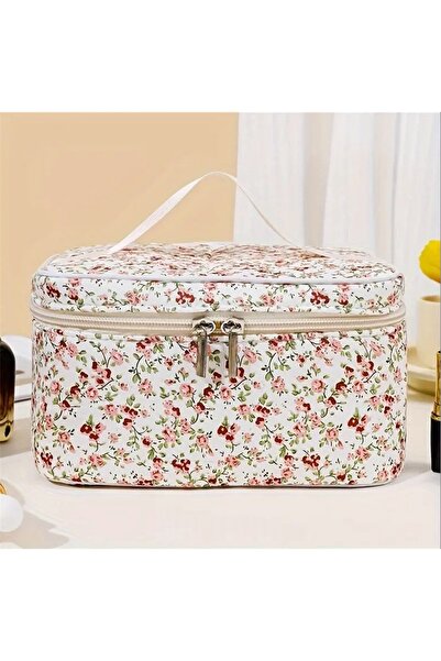Home Stylish Floral Print Women's Makeup Bag - Travel & Daily Use, Lightweigh...