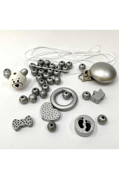 orhanucuzluk Emzik Zinciri Başlangıç Seti Gümüş Renk
