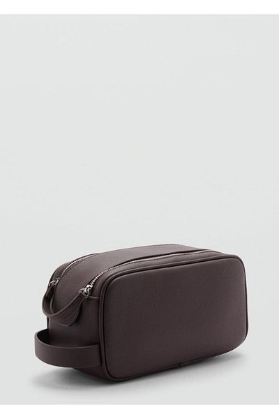 MANGO Man Kosmetiktasche mit Reißverschluss und Fruchtfleisch