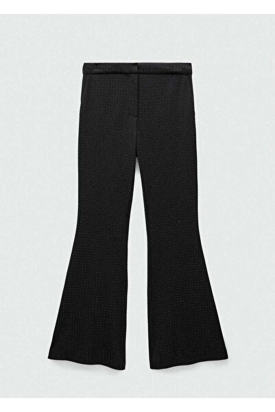 MANGO Woman Strass Taşlı Kloş Pantolon
