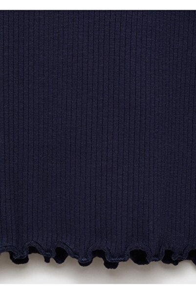 MANGO Kids Tričko s elastickým stojacím límečkem