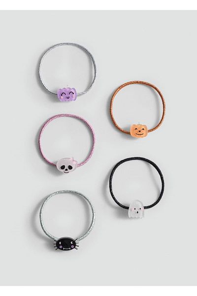 MANGO Kids Set de 4 cauciucuri de păr de Halloween