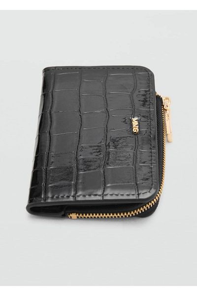 MANGO Woman Crocodile Skin Look Wallet