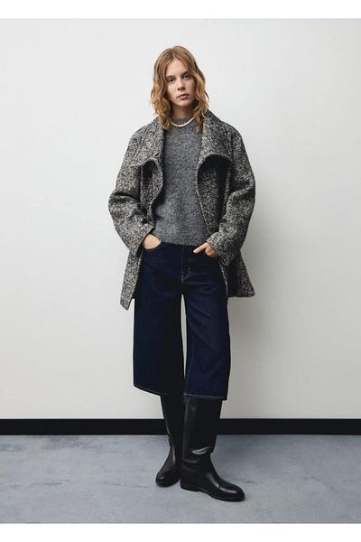 MANGO Woman Round neck knitwear sweater