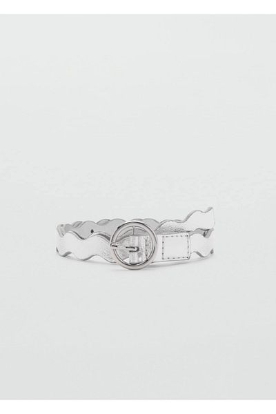 MANGO Kids Metallischer gewellter Gürtel