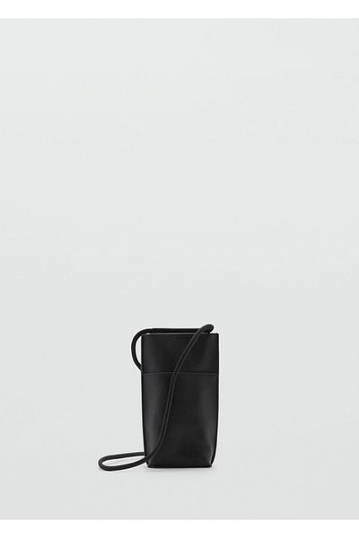 MANGO Man Compact leather effect mini crossbody bag