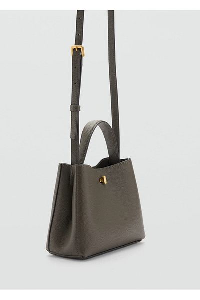MANGO Woman Mini-Shopper-Tasche mit metallischen Details